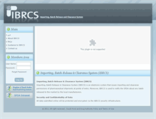 Tablet Screenshot of ibrcs.sfda.gov.sa